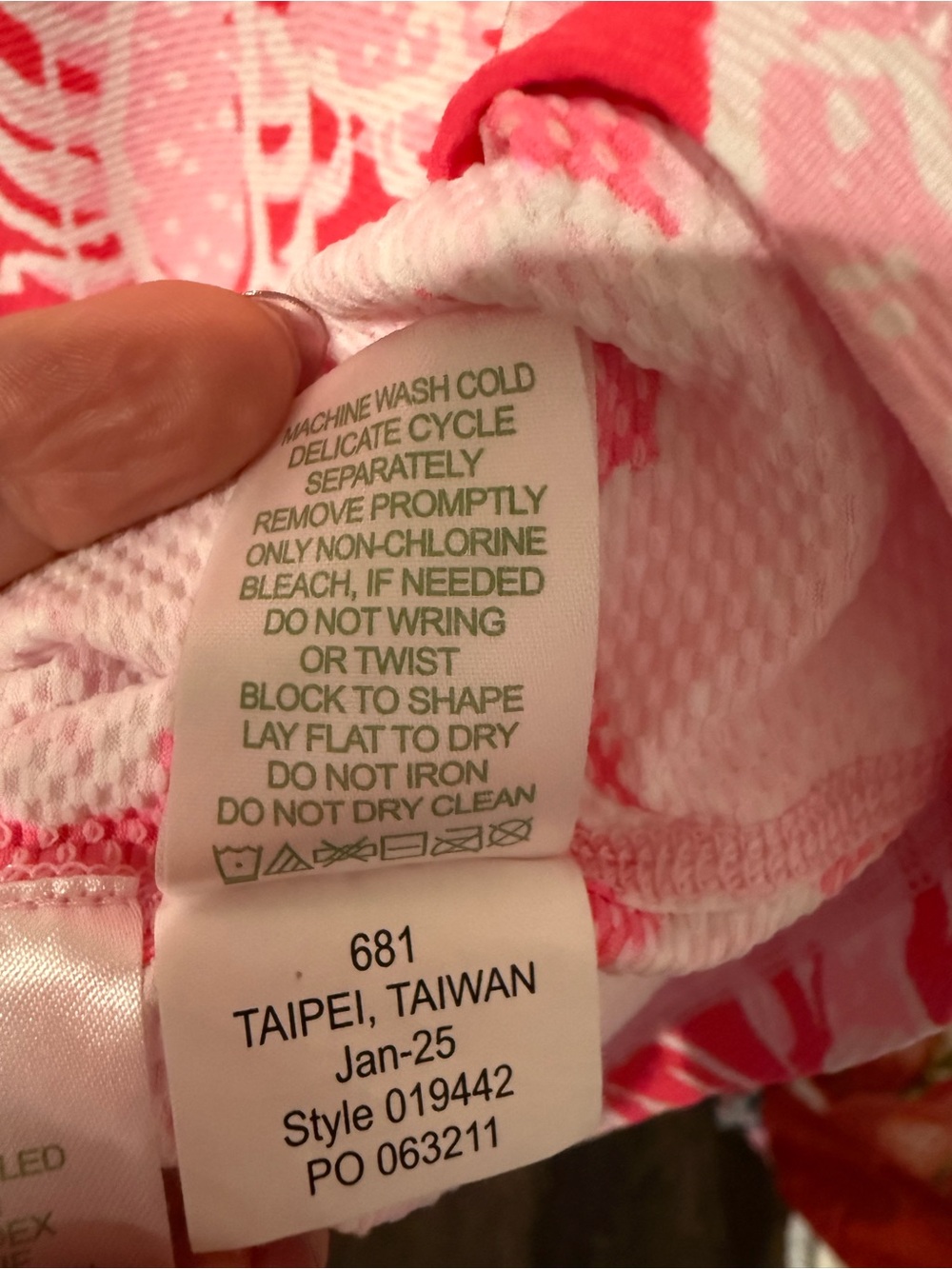 Lilly Pulitzer Luxletic Justine half zip Pullover in cane coral crab collab, Sm. - Picture 6 of 6